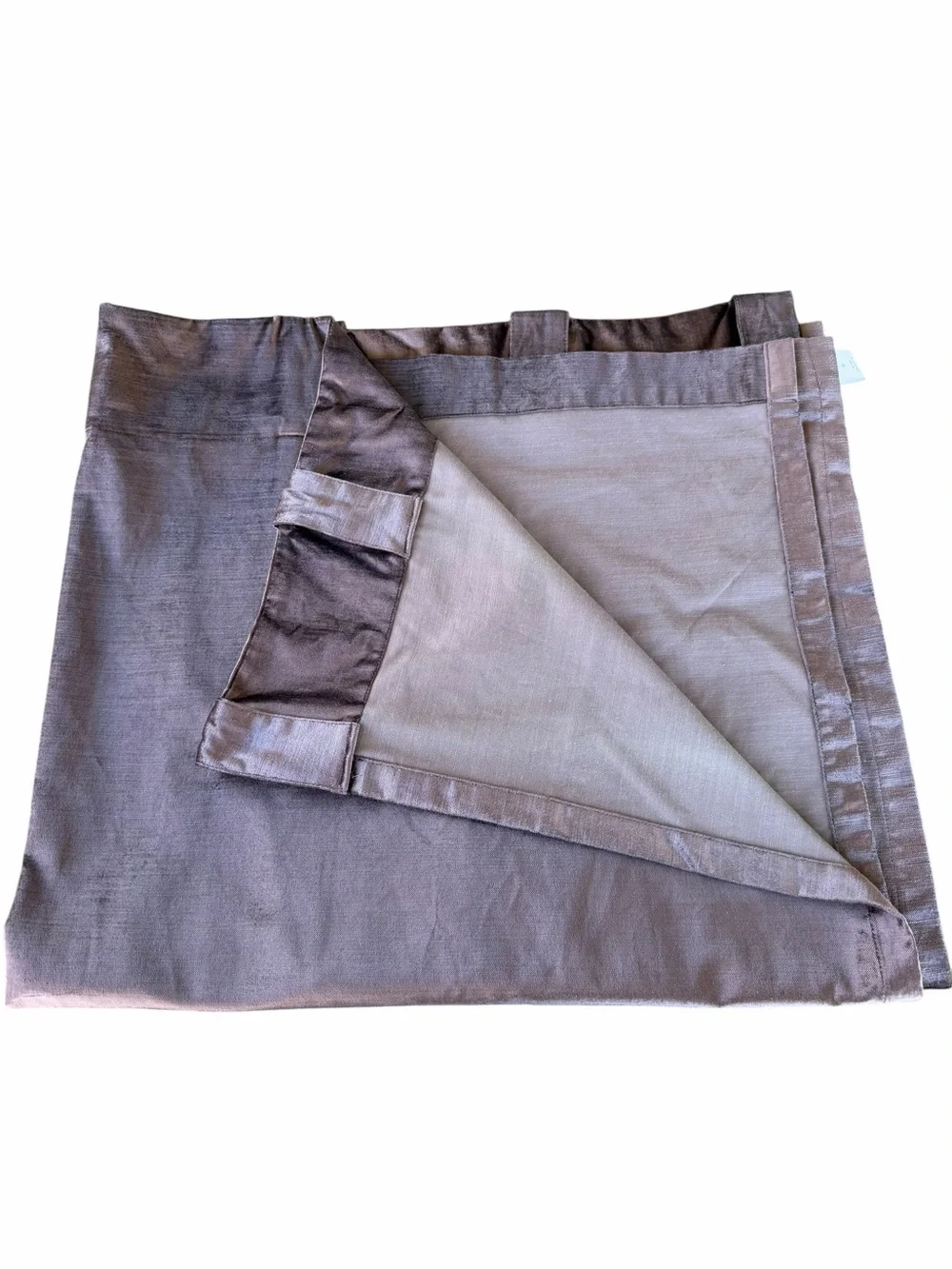West Elm Velvet Luster 2-Piece Drape Set Purple Unlined Cotton Blend 48x84 GUC